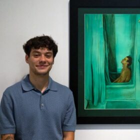 Ethan Meyers and his 2025 piece, "Calm"